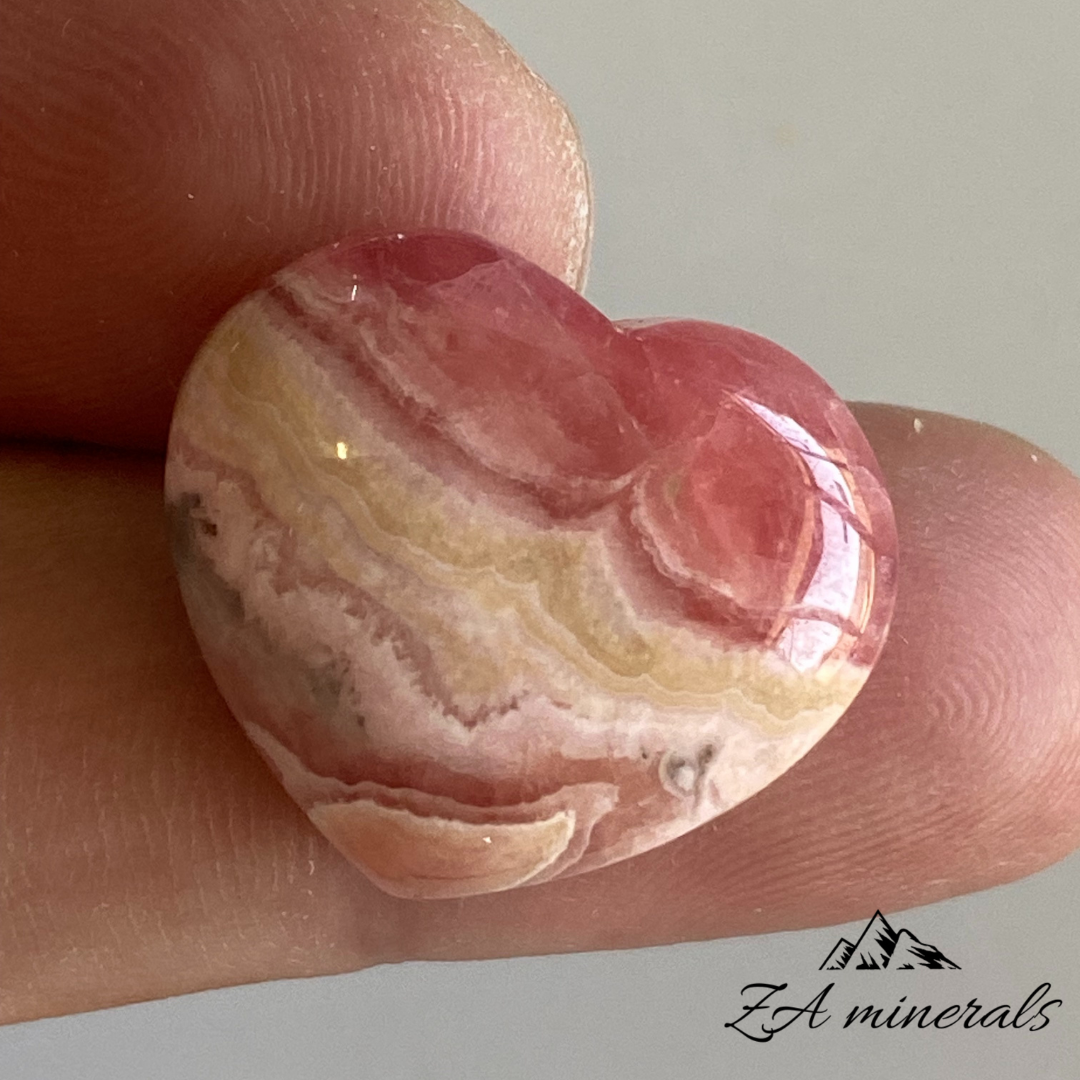 Rhodochrosite Heart Cabochon