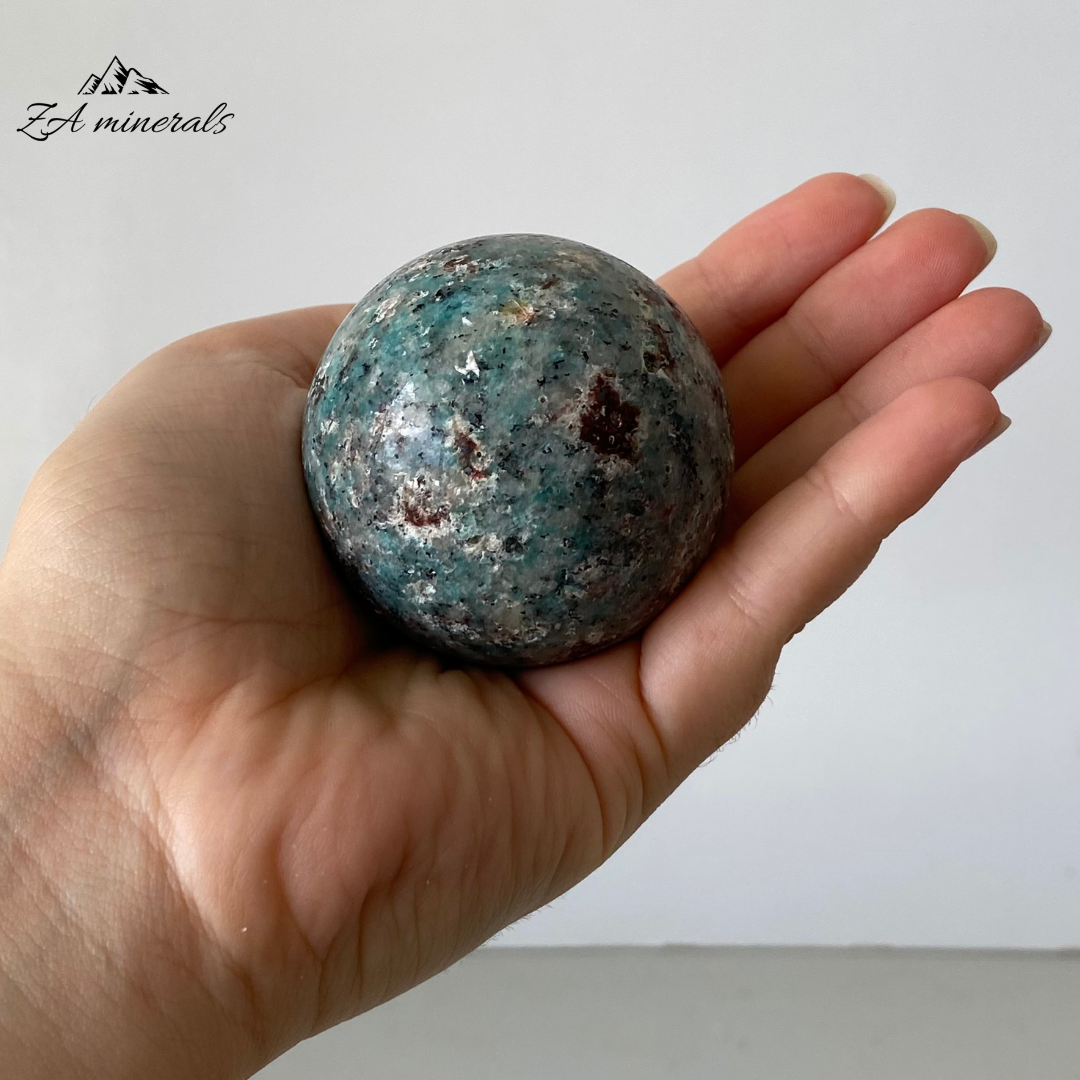 Amazonite & Garnet Sphere 0.185kg IO1