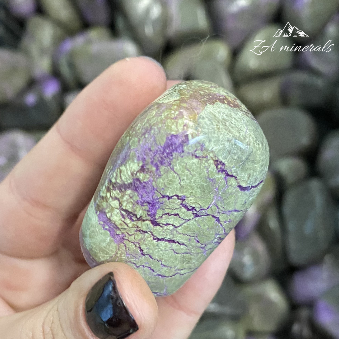 Polished Stichtite Serpentine 'Atlantisite' freeforms 15kg CL6