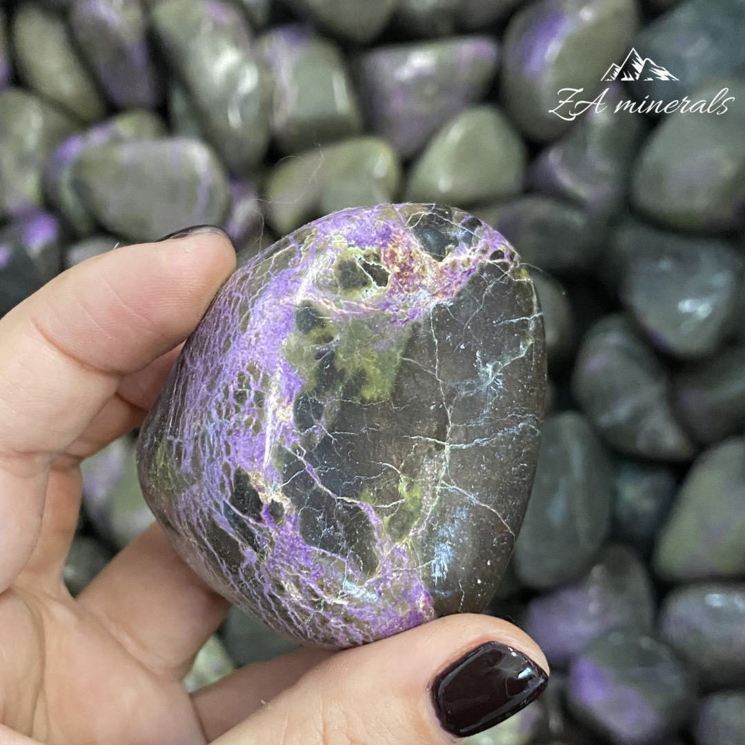 Polished Stichtite Serpentine 'Atlantisite' freeforms 15kg CL6