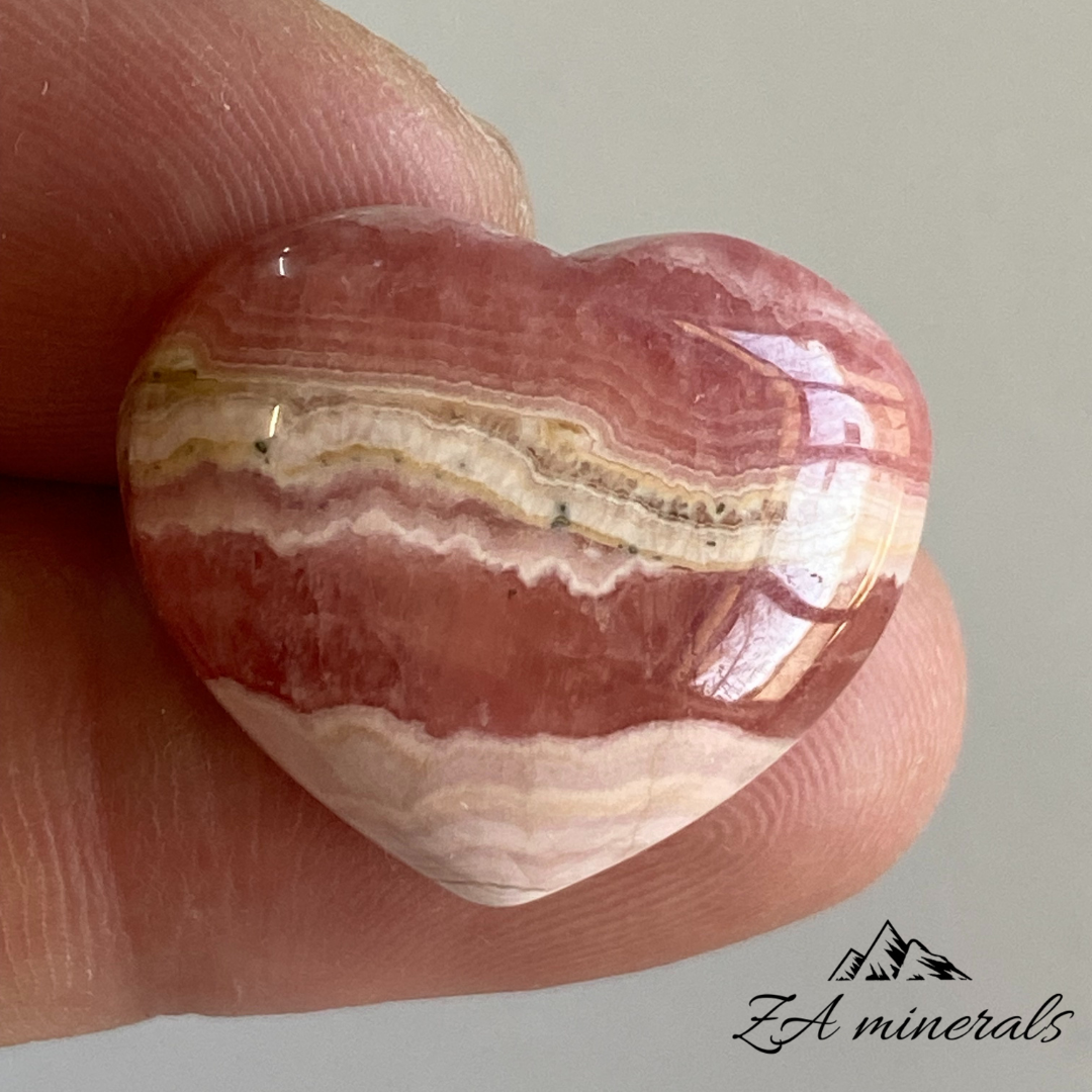 Rhodochrosite Heart Cabochon