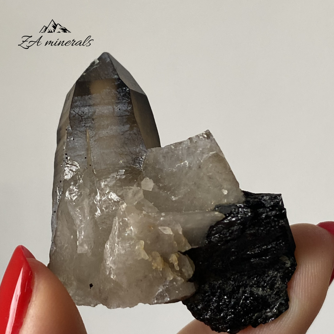 Black Tourmaline Smoky Quartz 0.021kg IY8