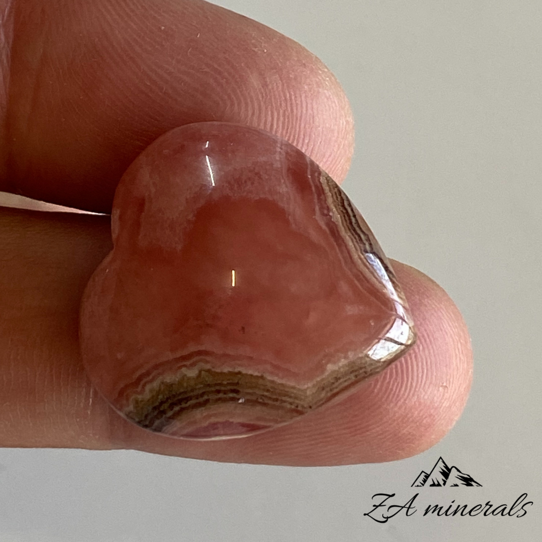 Rhodochrosite Heart Cabochon