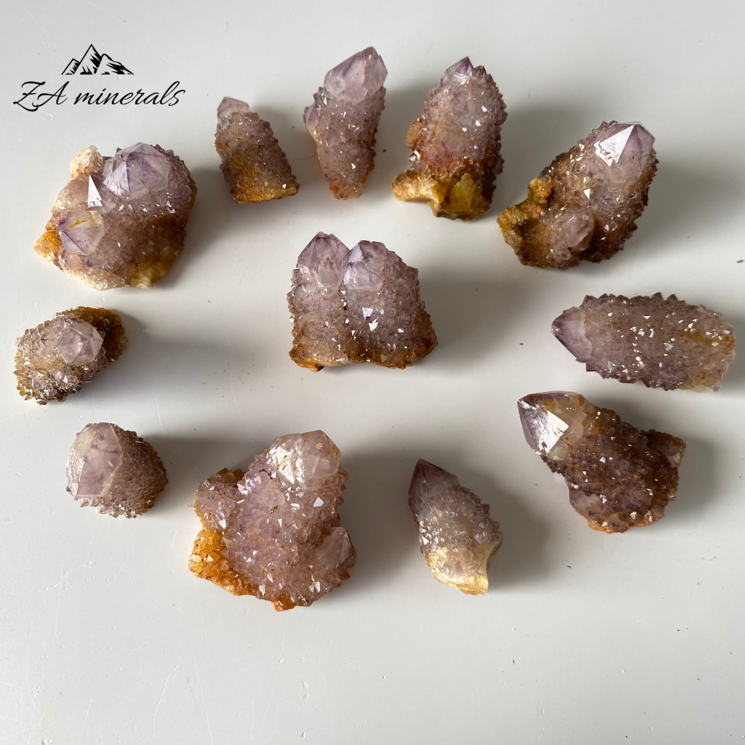 Amethyst Cactus Quartz (x12) 0.182kg