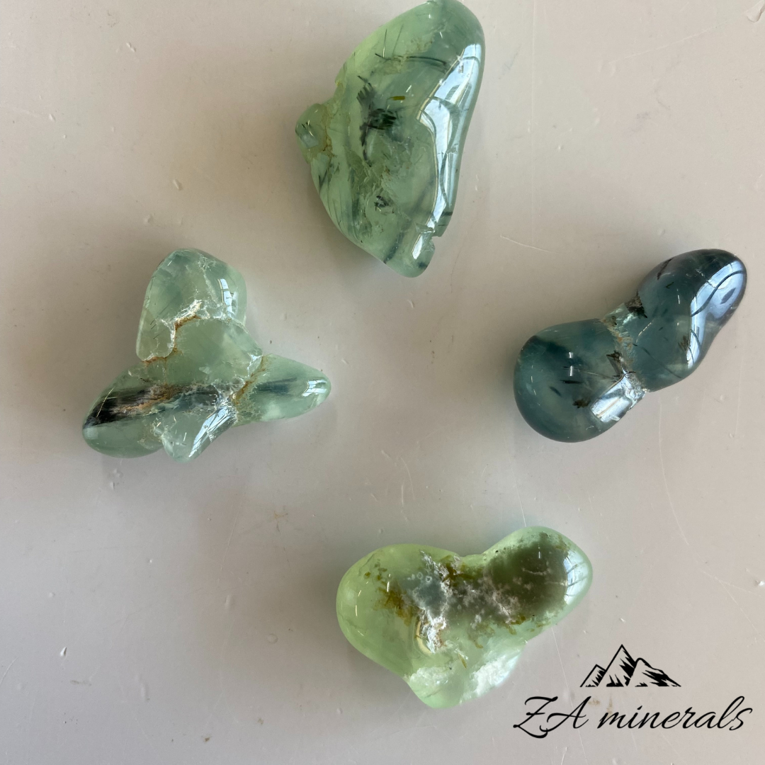 Polished Prehnite & Epidote tumble Set 0.030kg IR38