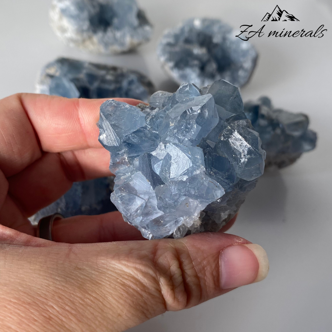 Celestite Clusters Madagascar (small) (6x) 1.2 kg