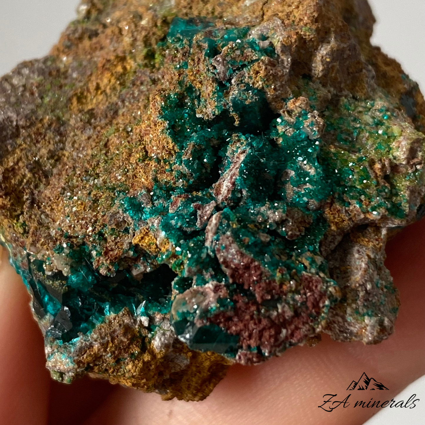 Dioptase on Matrix Tsumeb 0.058kg IJ03