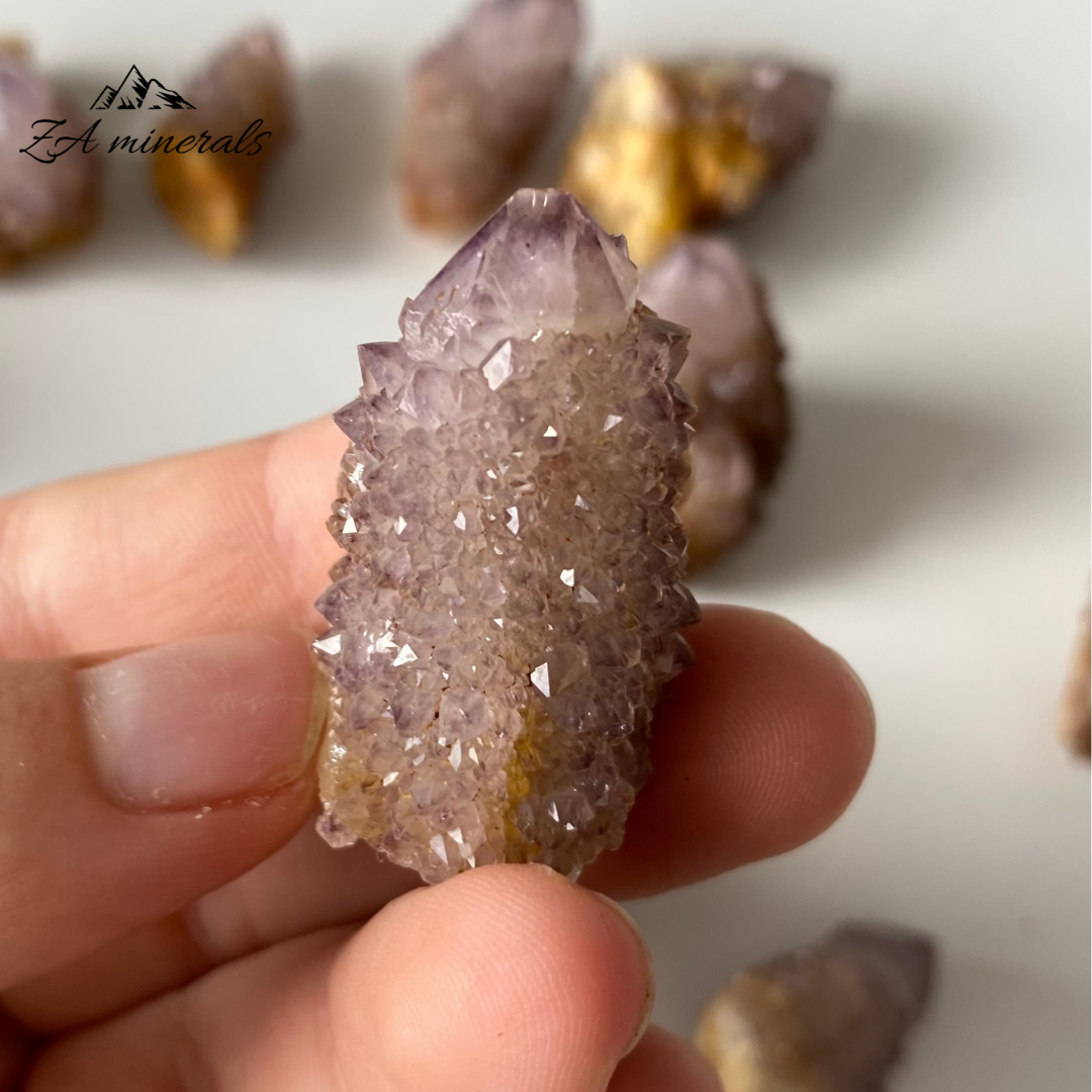 Amethyst Cactus Quartz (x12) 0.182kg