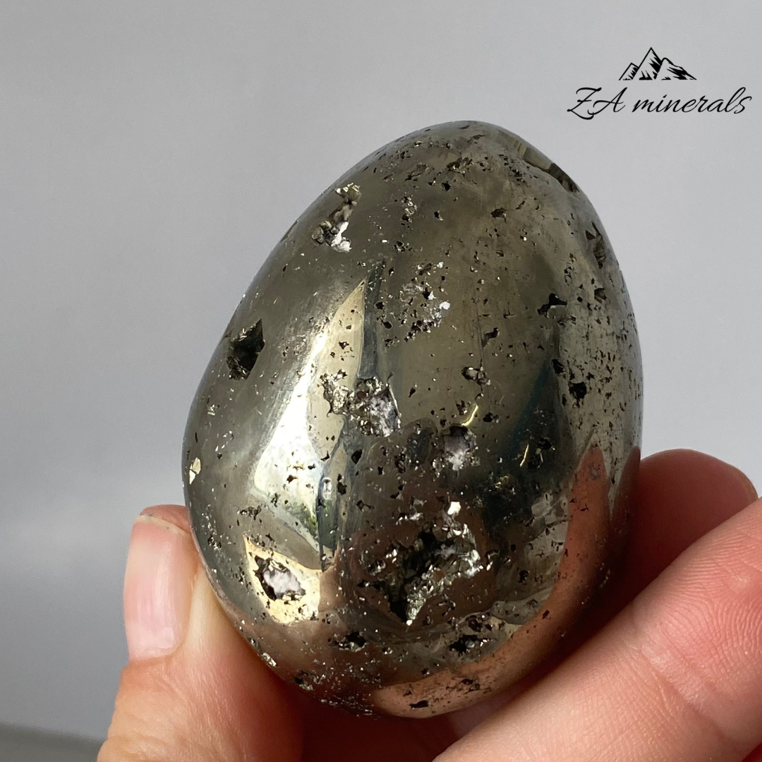 Polished Pyrite Egg 0.169kg IK16