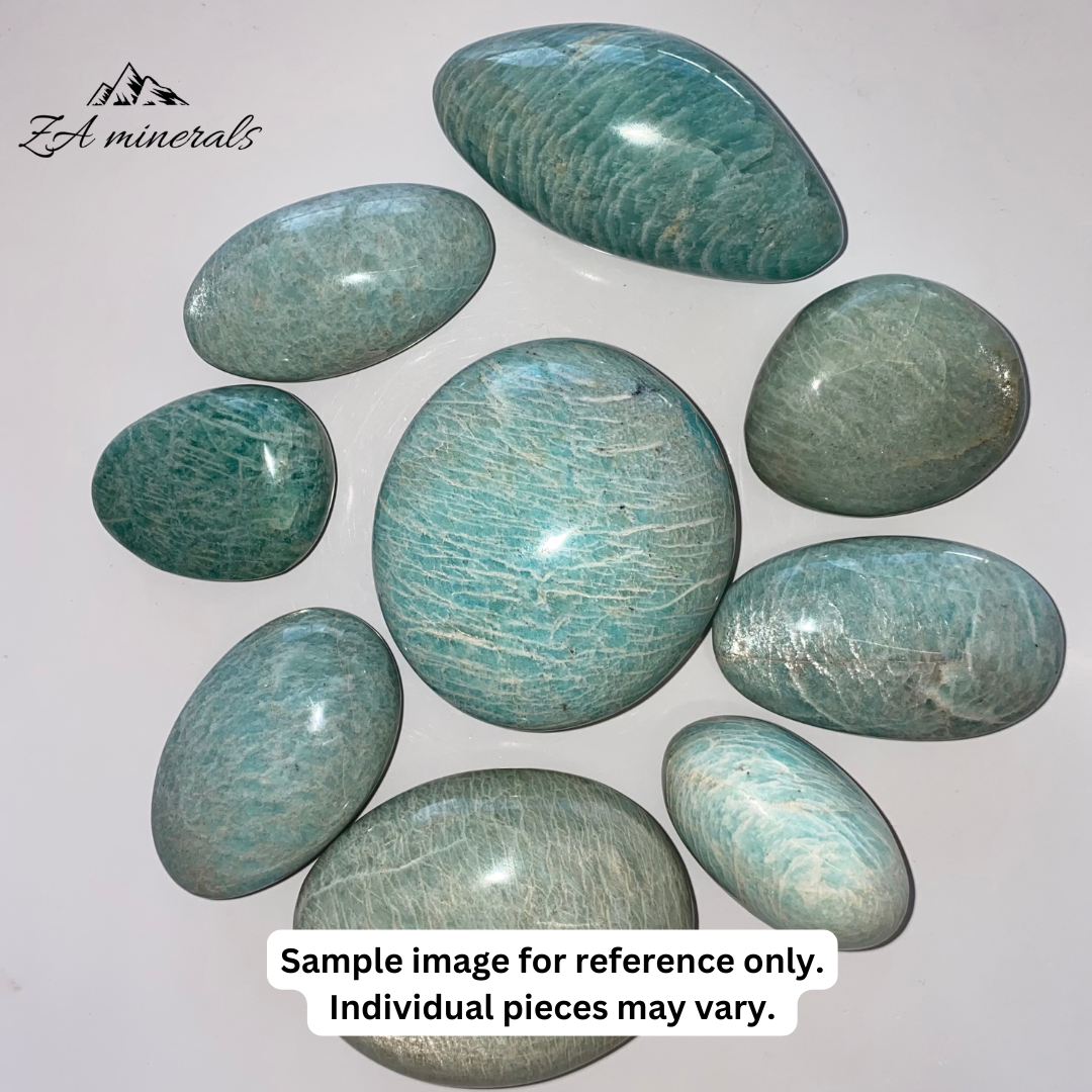 Polished Amazonite Palmstones IQ5