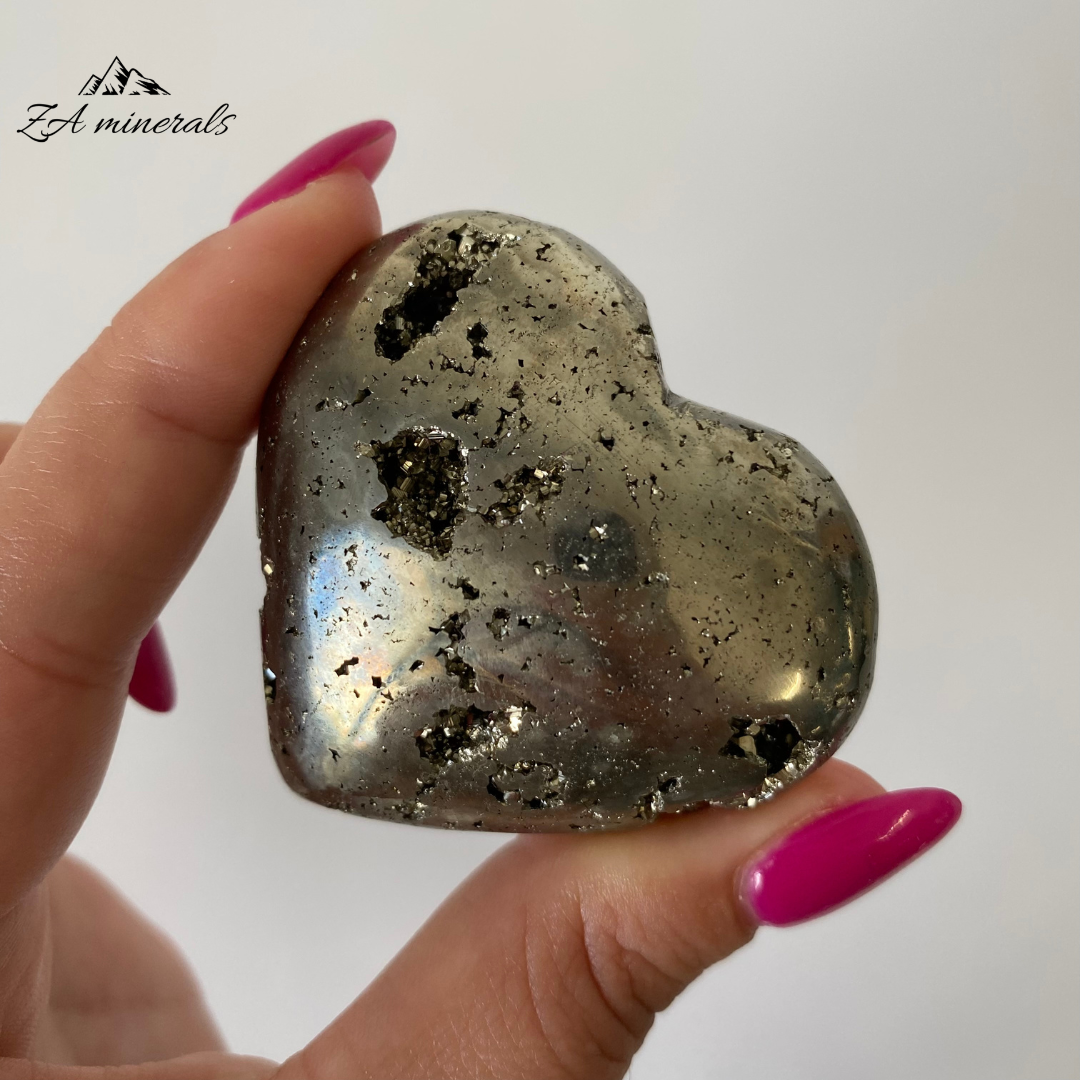 Polished Pyrite Hearts 1kg