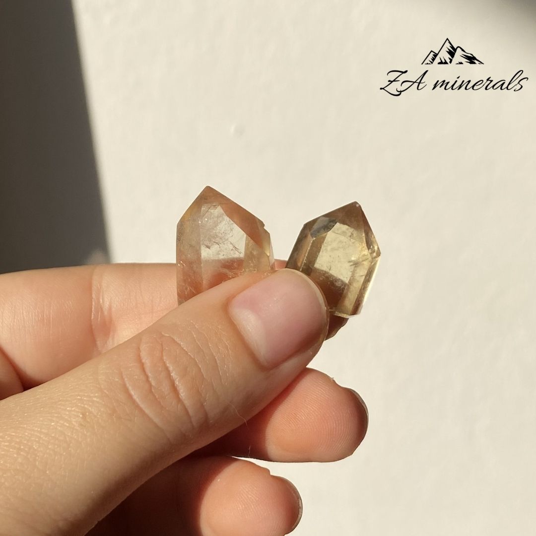 Polished Citrine Mini Tower Pair 0.009kg IZ20