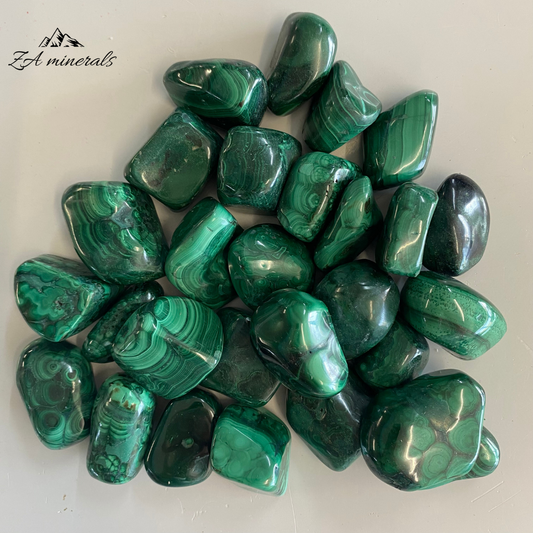 Polished Malachite Tumbles 1kg