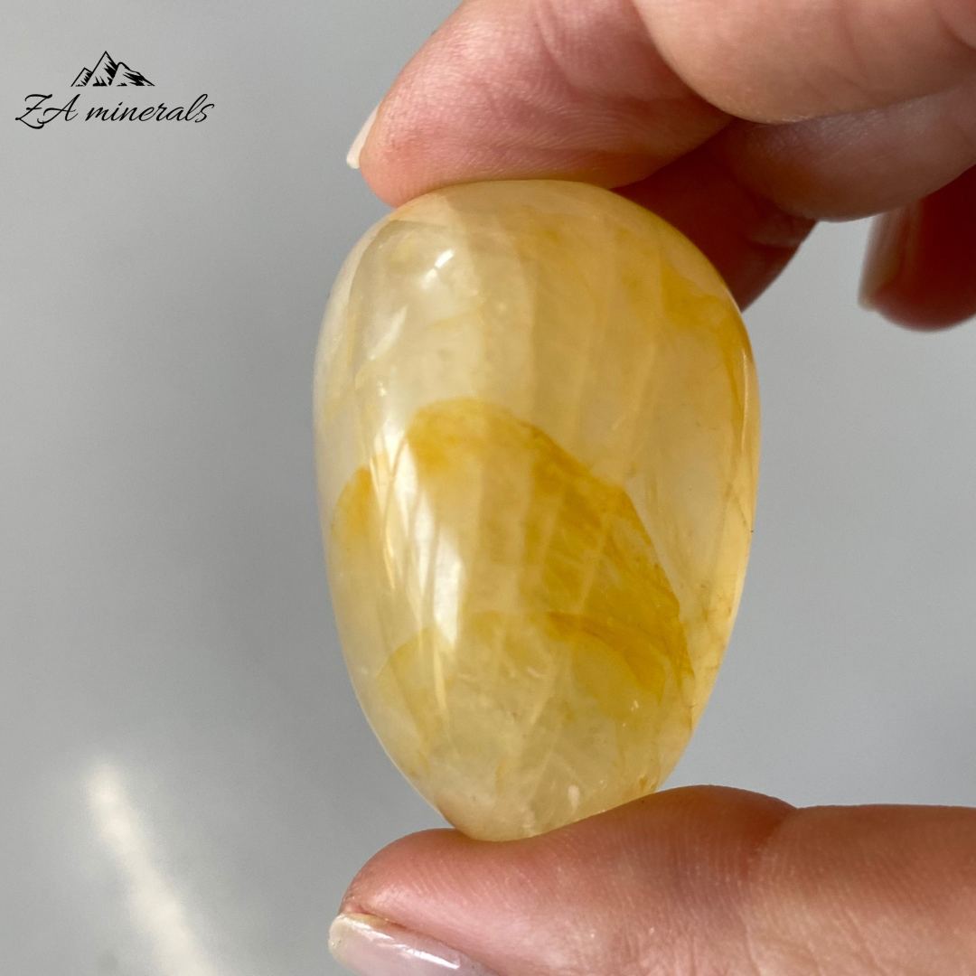 Polished Yellow Hematoid Quartz  (x3)  0.160kg IS4