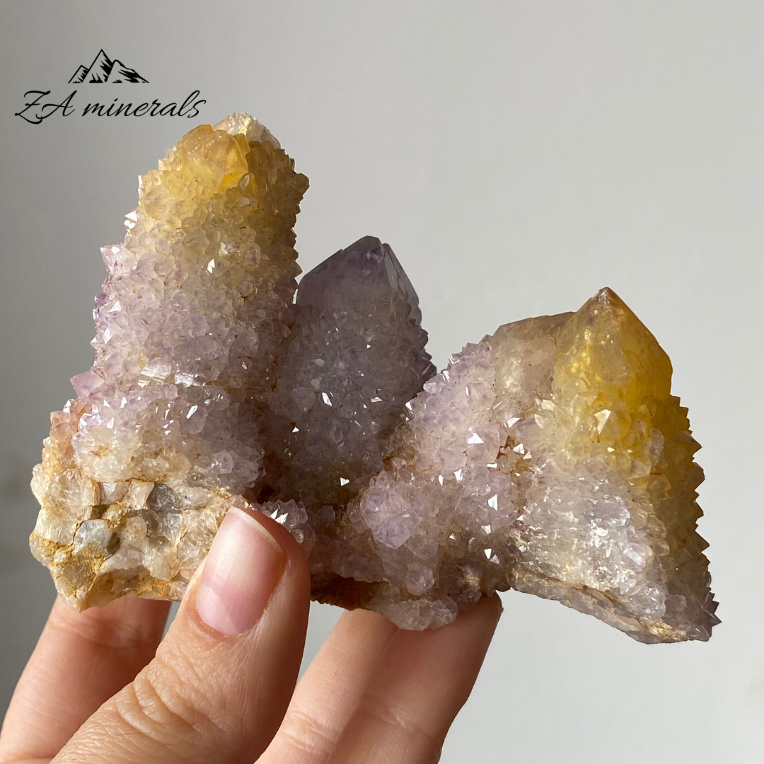 Amethyst-Sunshine Cactus Quartz (x12) 3.438kg RTS16