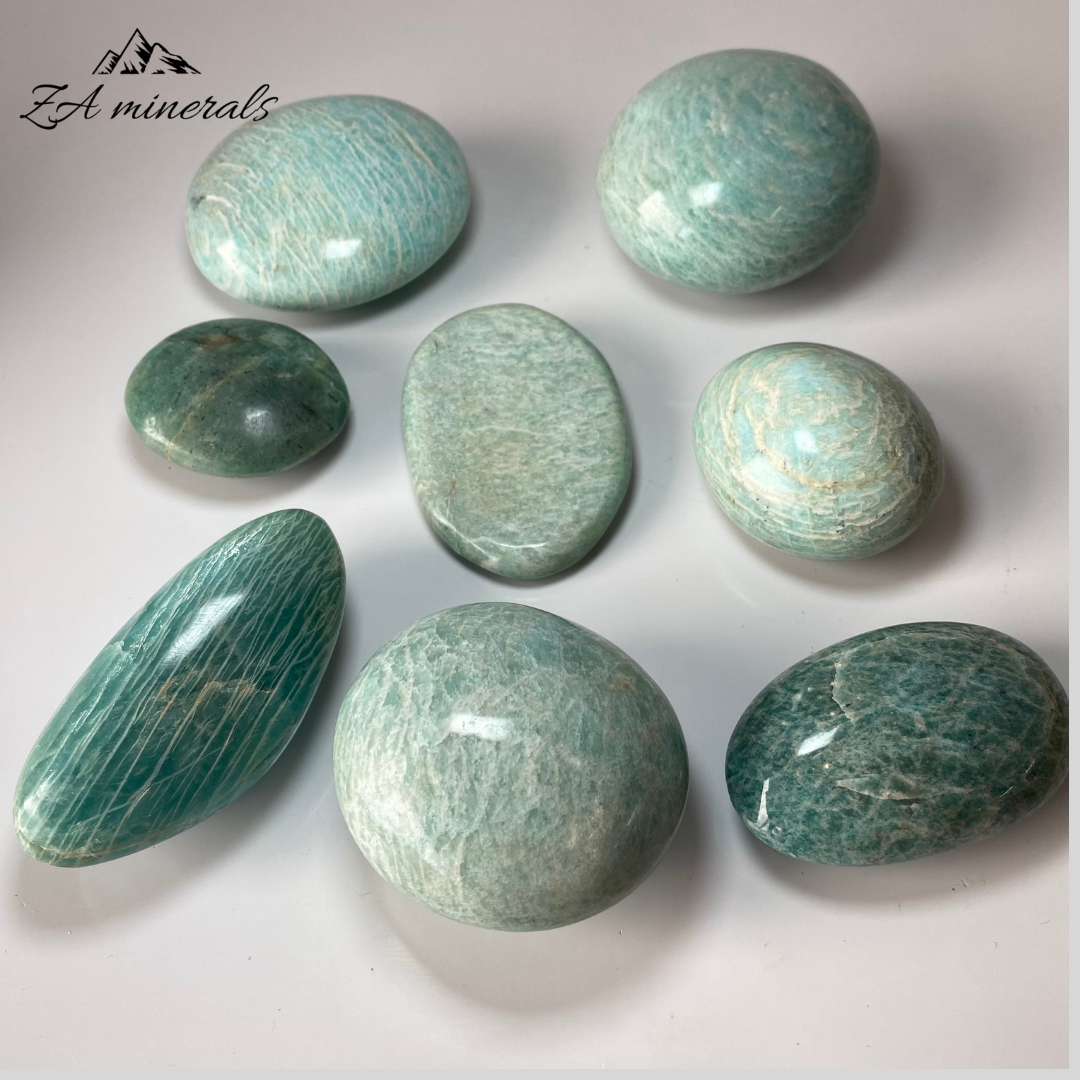 Polished Amazonite Palmstones 1kg