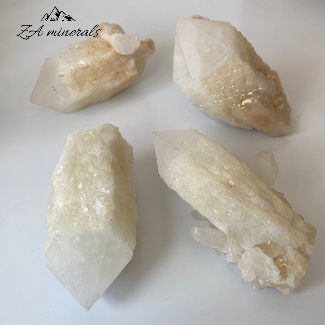 Milky Candle Quartz  (x4) 1.388kg