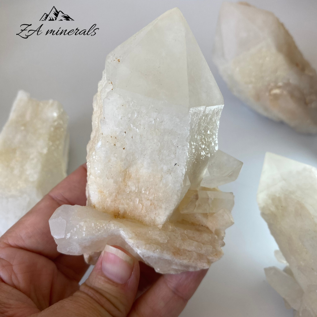 Milky Candle Quartz  (x4) 1.388kg