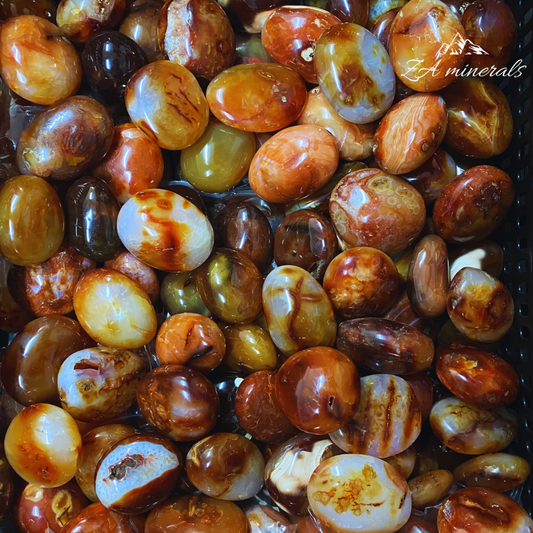 Polished Carnelian Palmstones 1kg