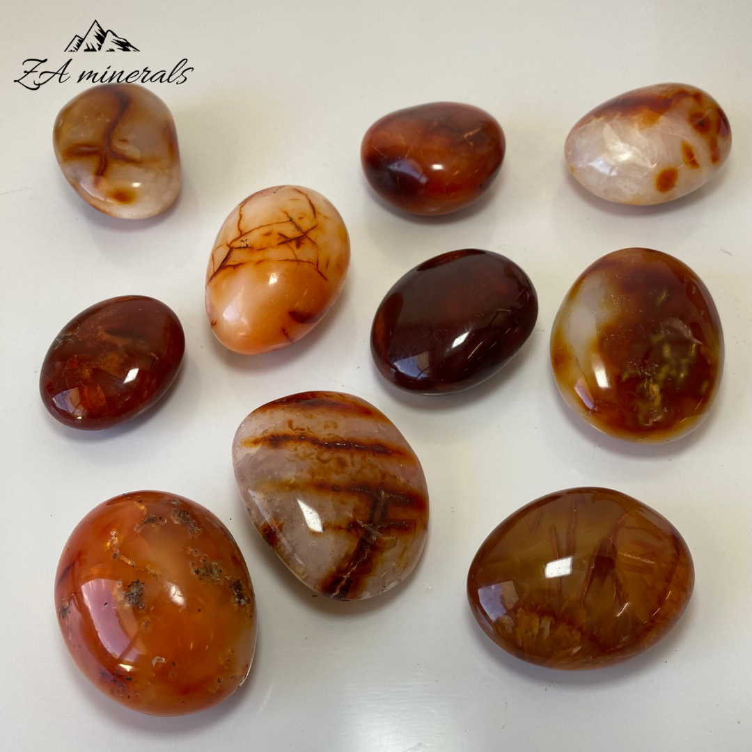 Polished Carnelian Palmstones 1kg