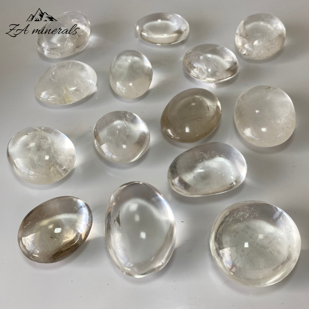 Polished Clear Quartz Palmstones 1kg