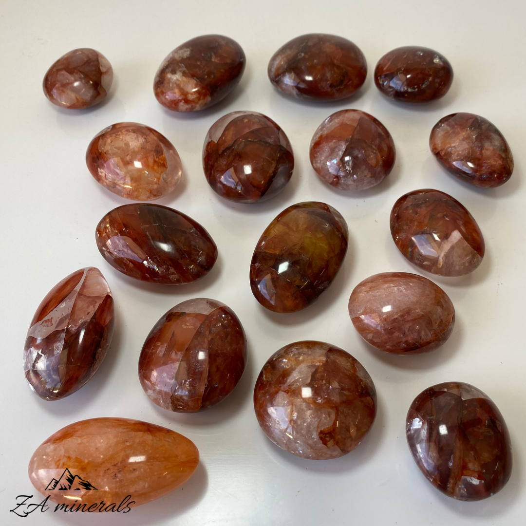 Polished Red Hematoid Palmstones (heat-treated) 1kg