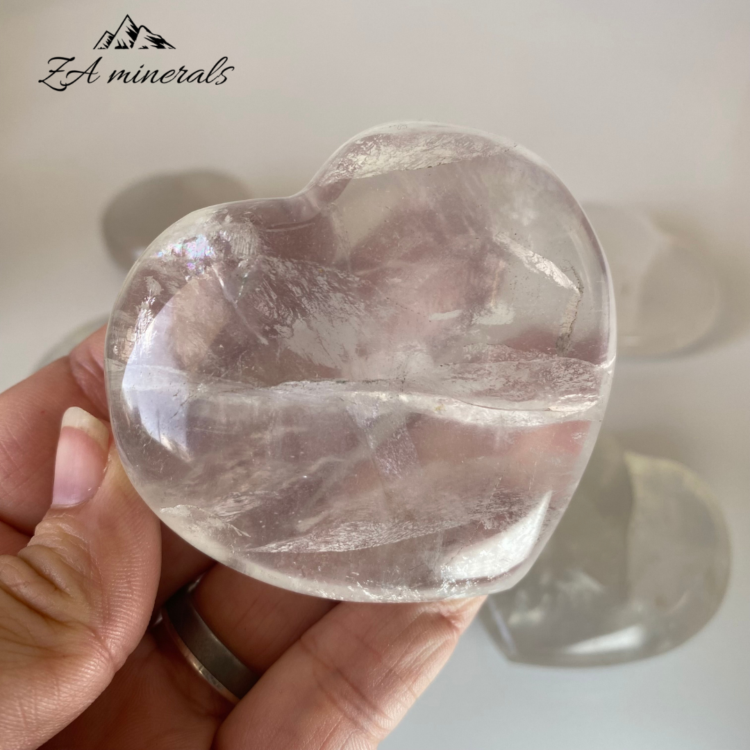 Polished Girasol Quartz Hearts 1kg