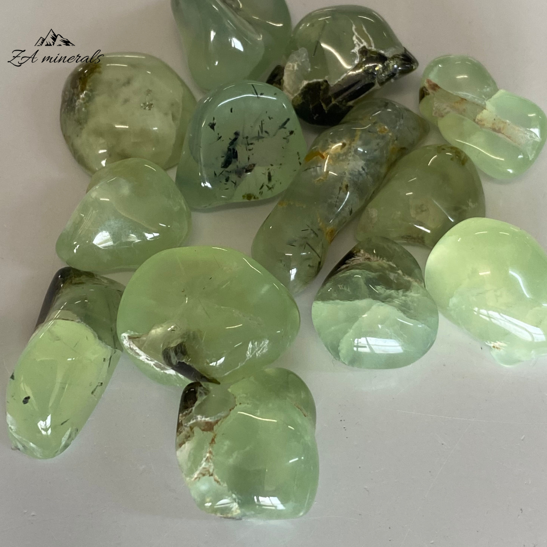 Polished Prehnite & Epidote tumble Set 0.030kg IR38