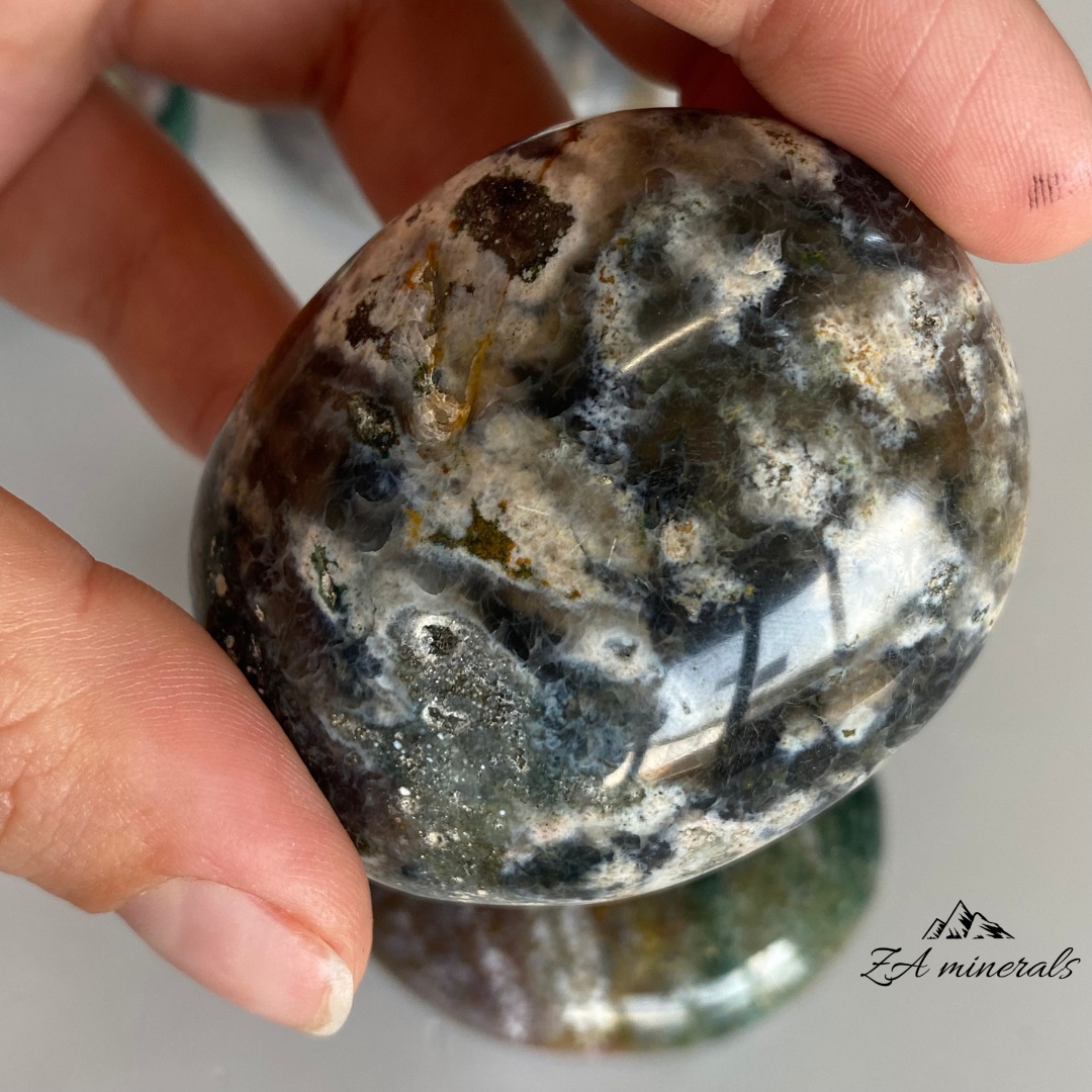 Polished Ocean Jasper Palmstone (x1) 0.085kg IS10