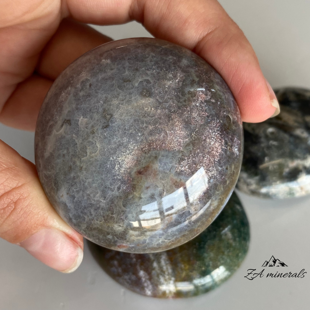 Polished Ocean Jasper Palmstone (x1) 0.085kg IS10