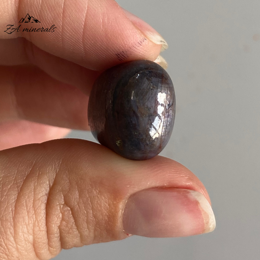 Polished Star Corundum Tumbles (x2) 0.022kg IS12