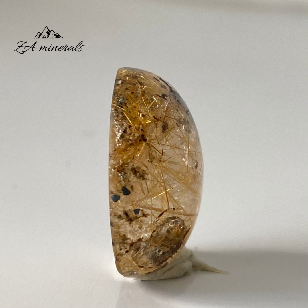 Polished Rutilated Quartz Cabochon 0.007kg