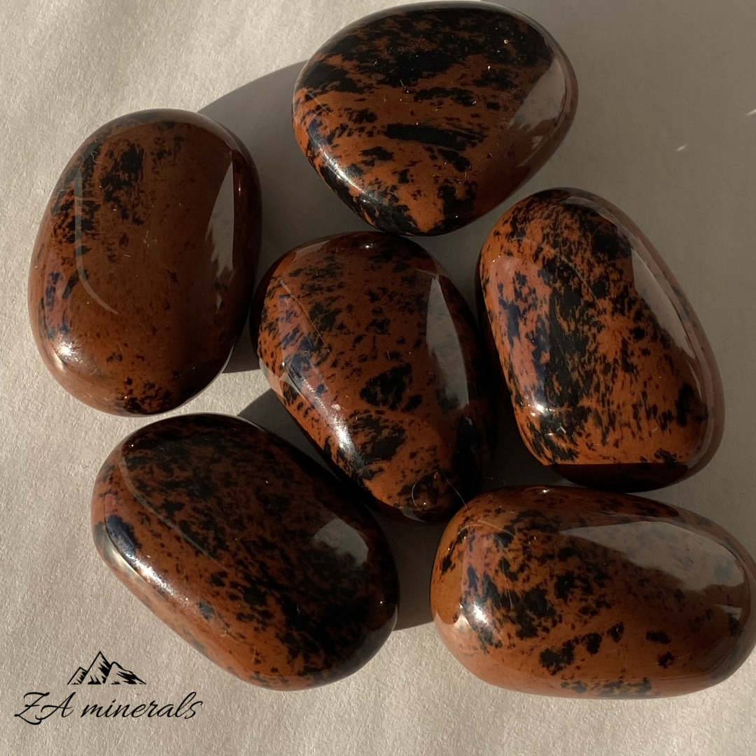 Polished Mahogany Obsidian Tumble (x1) 0.025kg IW23