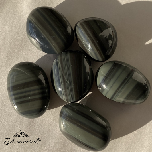 Polished Platinum Obsidian Tumble (x1) 0.025kg IW24