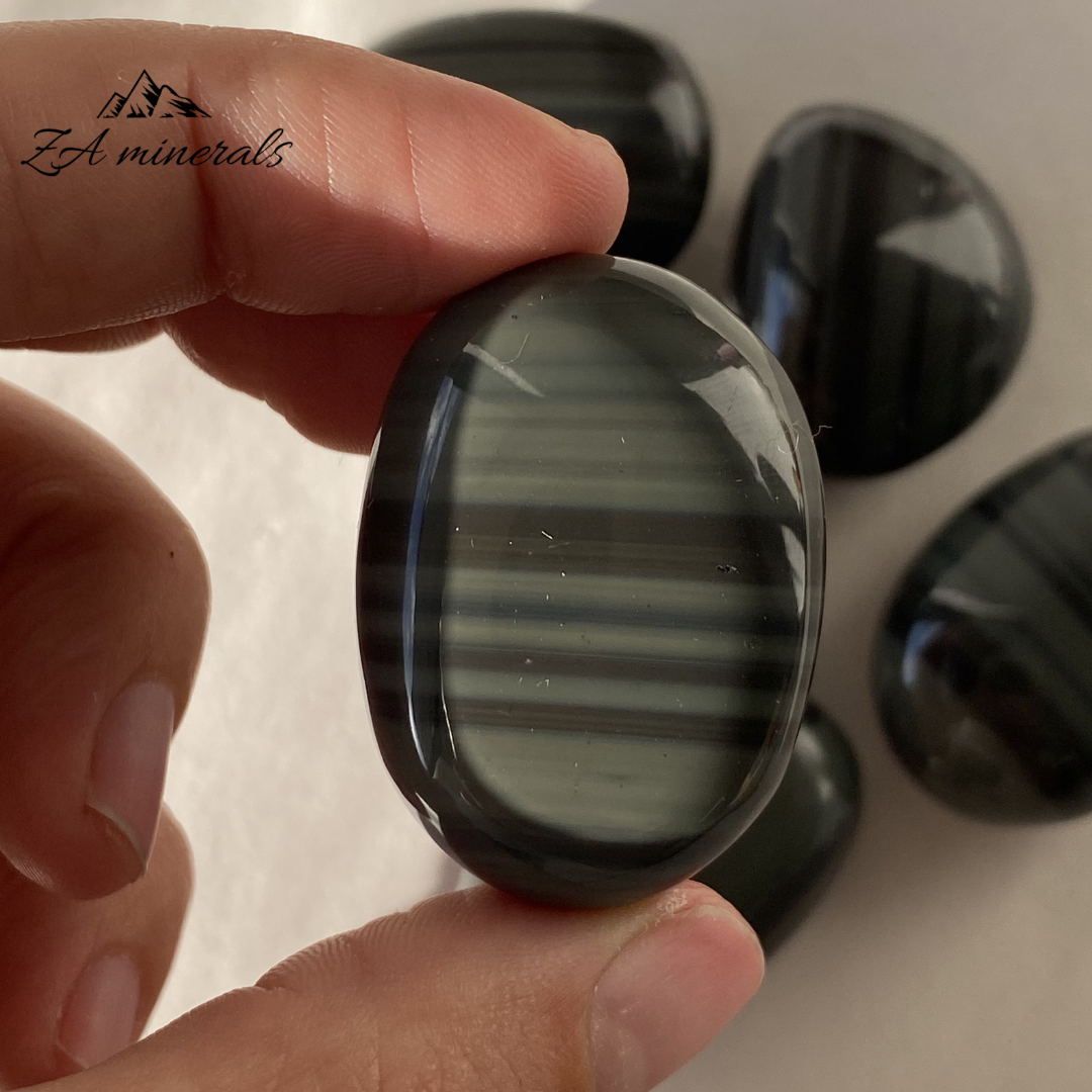 Polished Platinum Obsidian Tumble (x1) 0.025kg IW24