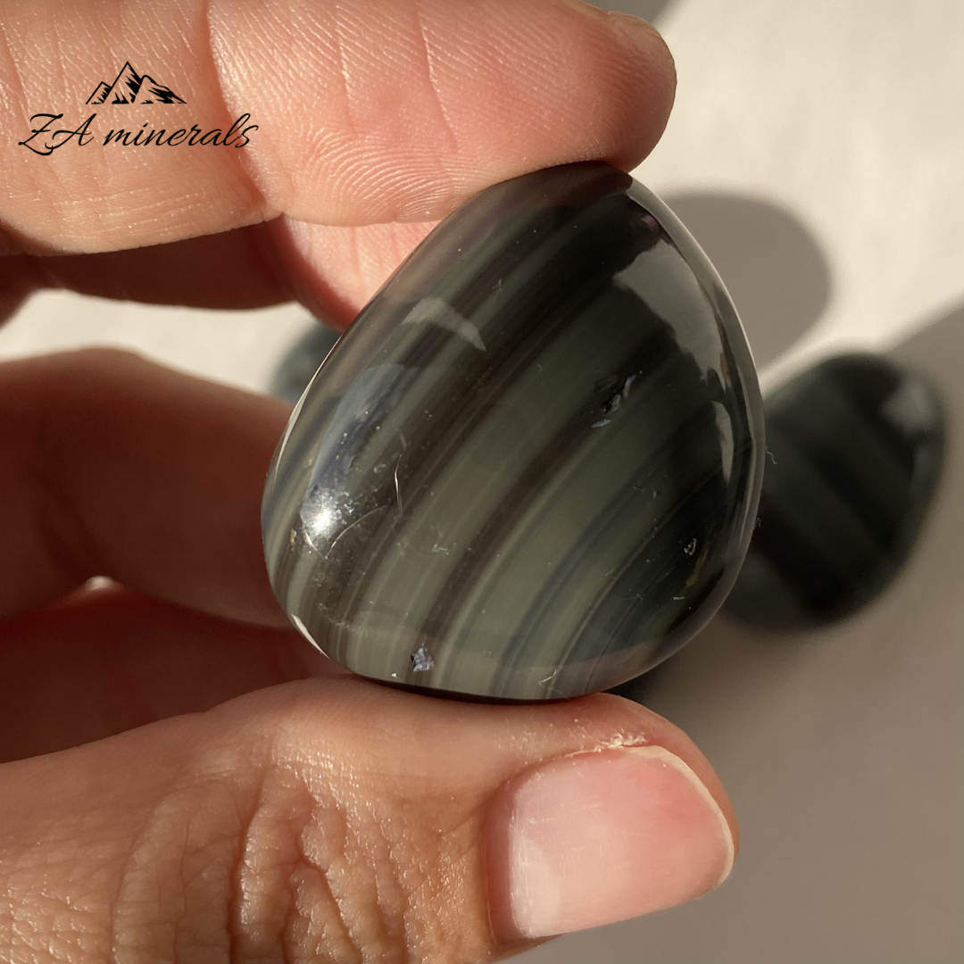 Polished Platinum Obsidian Tumble (x1) 0.025kg IW24