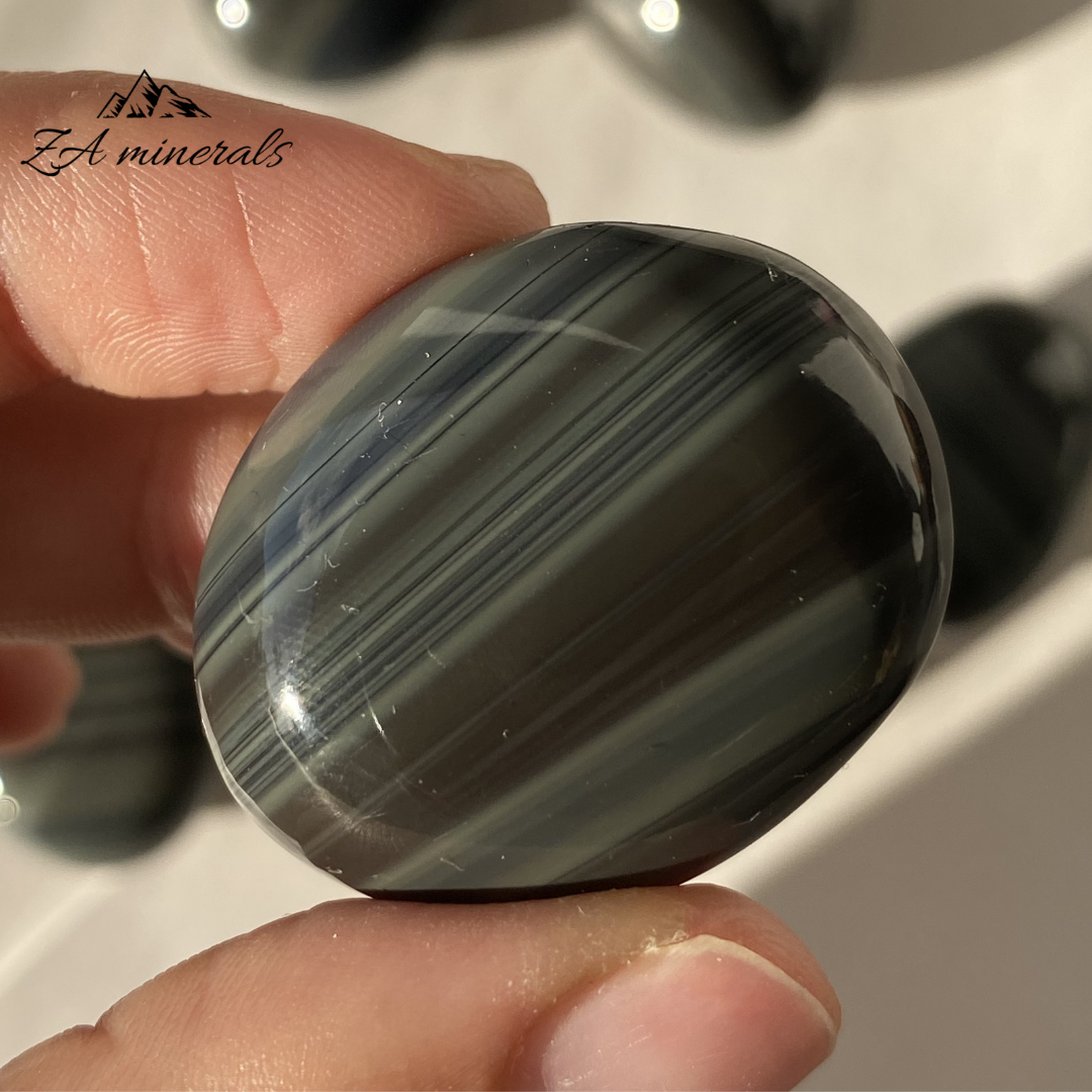 Polished Platinum Obsidian Tumble (x1) 0.025kg IW24