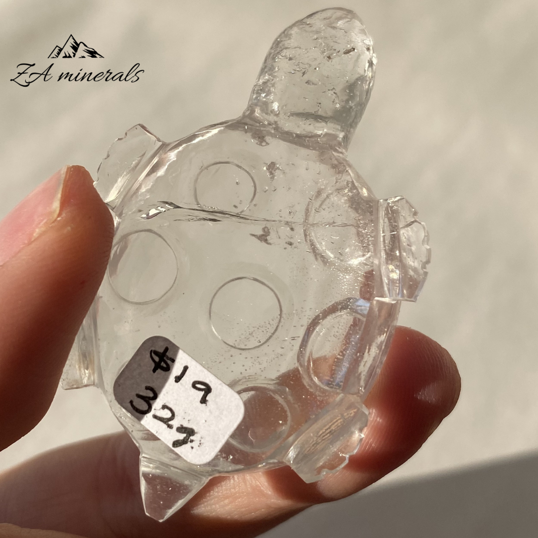 Himalayan Quartz Turtle carving 0.032kg IW3