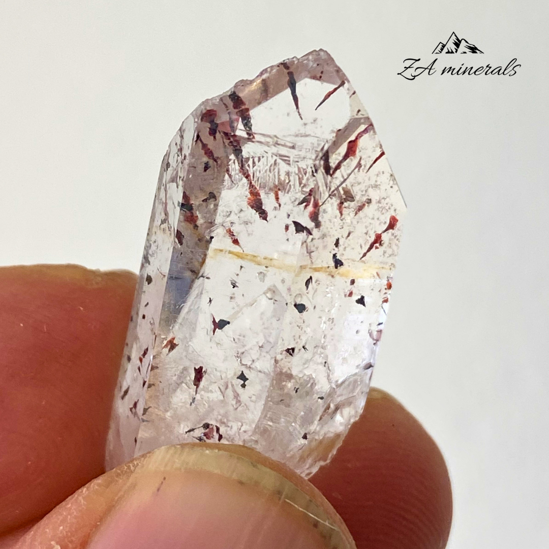 Hematite Included Quartz (Harlequin Quartz) Streep Mine 0.008kg IX5