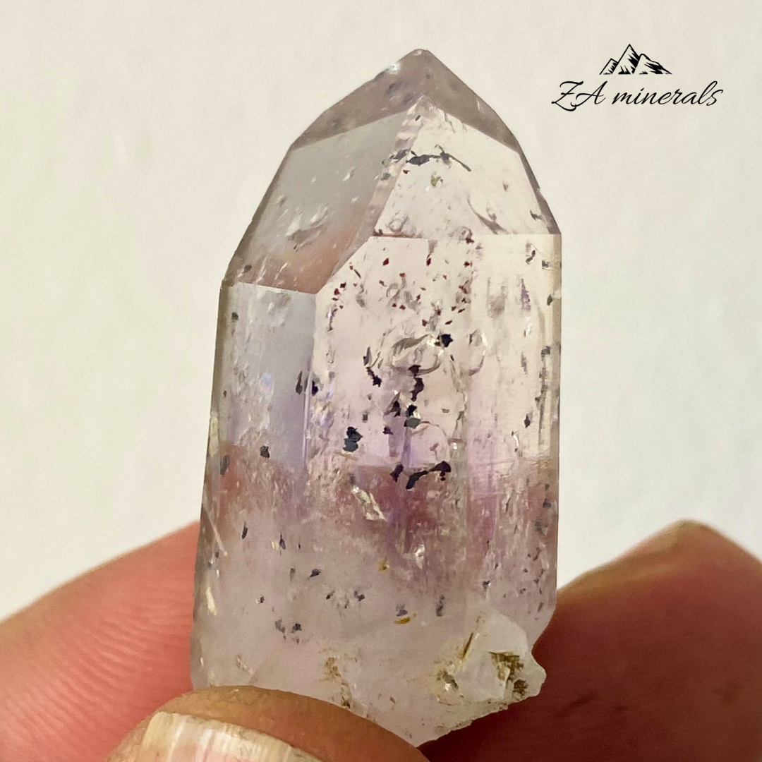 Hematite included Amethyst Quartz Streep Mine 0.015kg IX8