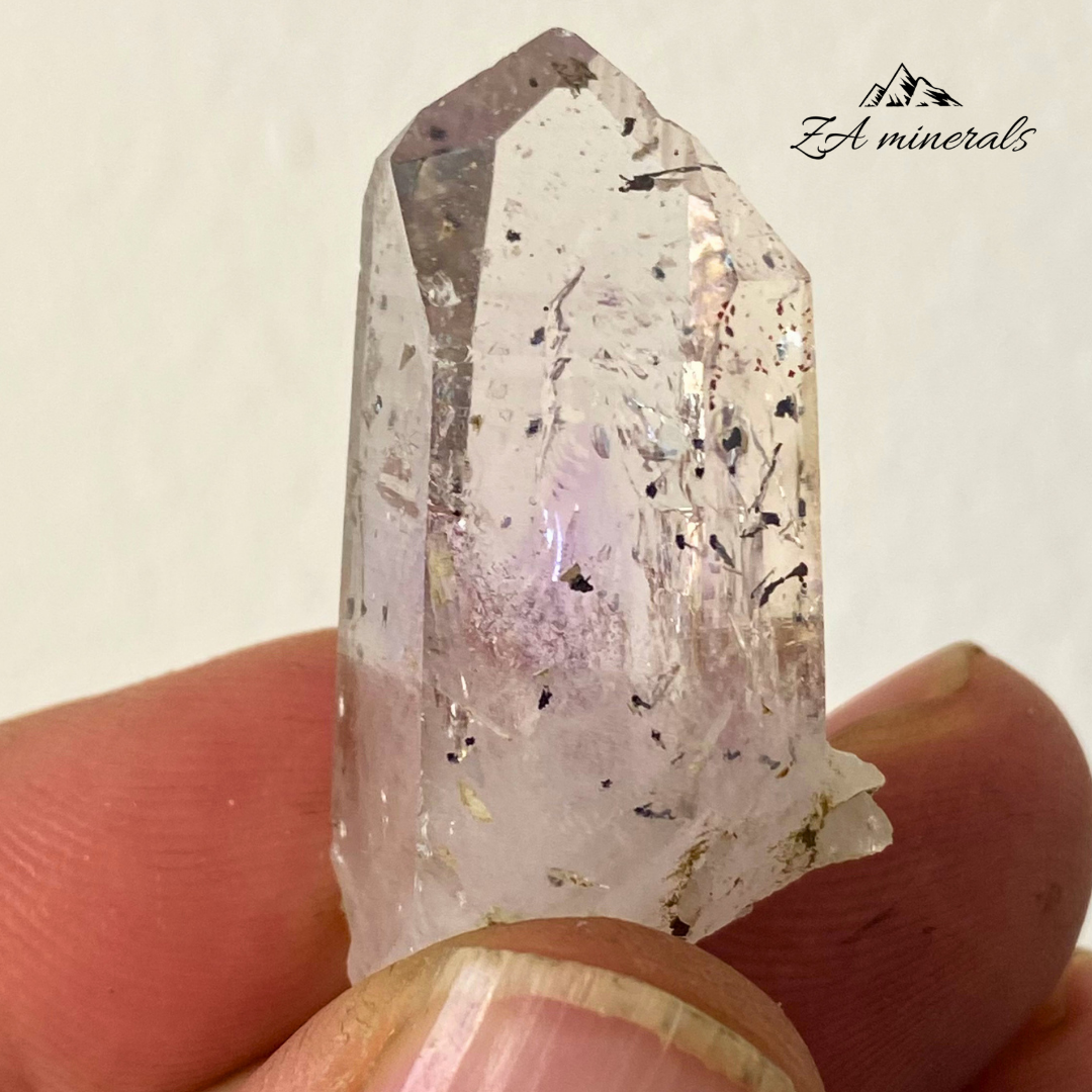 Hematite included Amethyst Quartz Streep Mine 0.015kg IX8