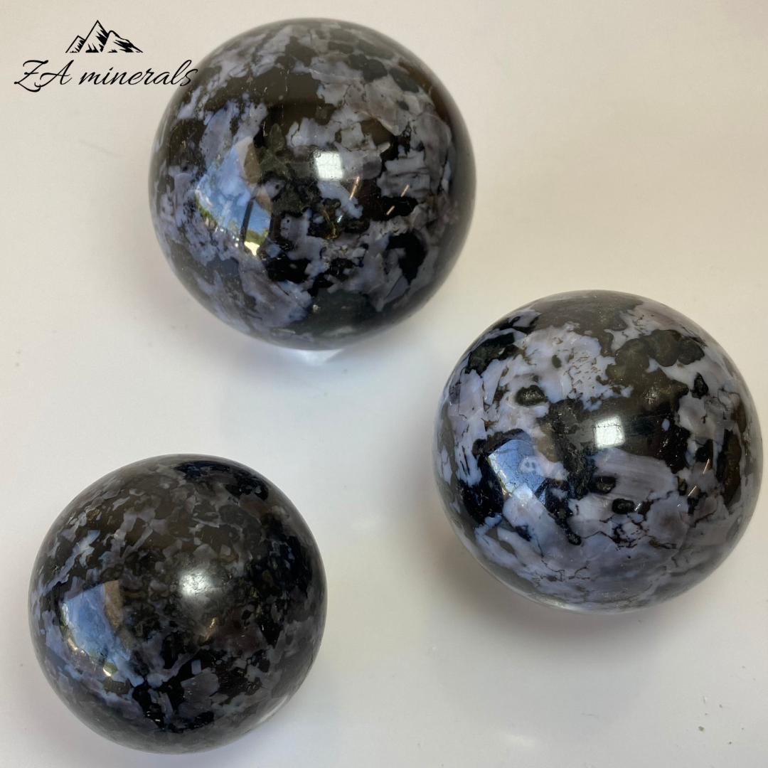 Polished Indigo Gabbro Spheres 1kg