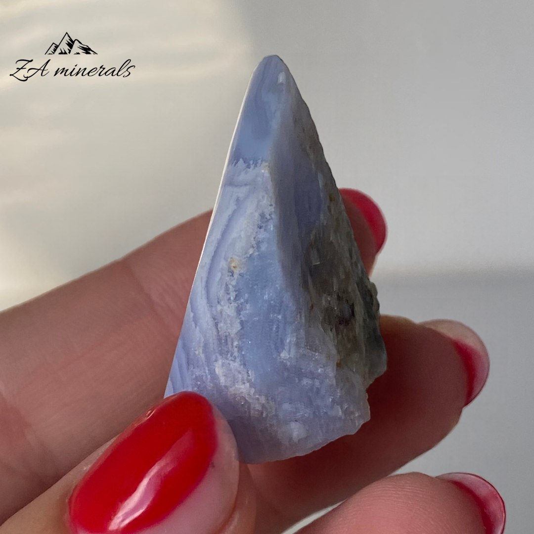 Part Polished Blue Lace Agate 0.021kg JA12