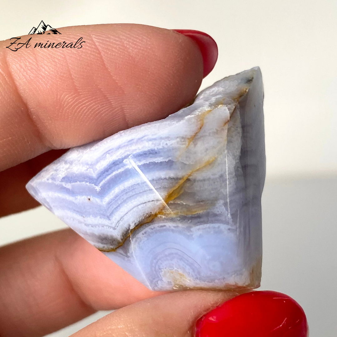 Part Polished Blue Lace Agate 0.019kg JA13