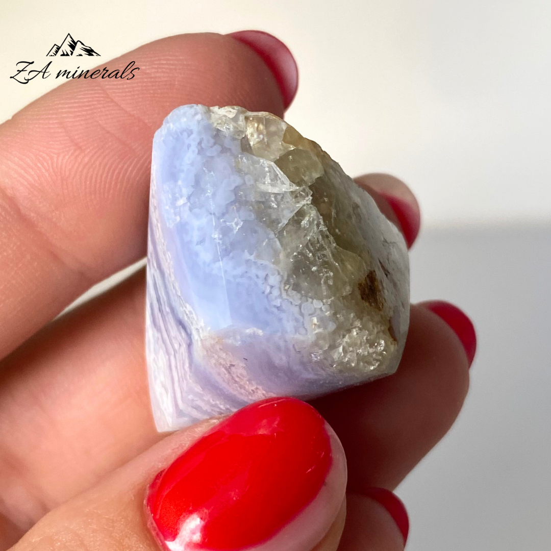 Part Polished Blue Lace Agate 0.017kg JA14