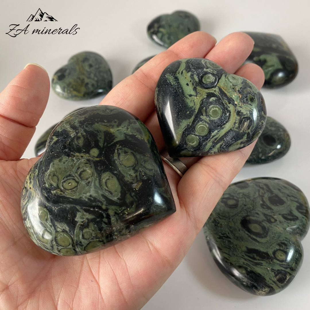 Polished Kabamba Jasper (Rhyolite) Hearts 1.478kg