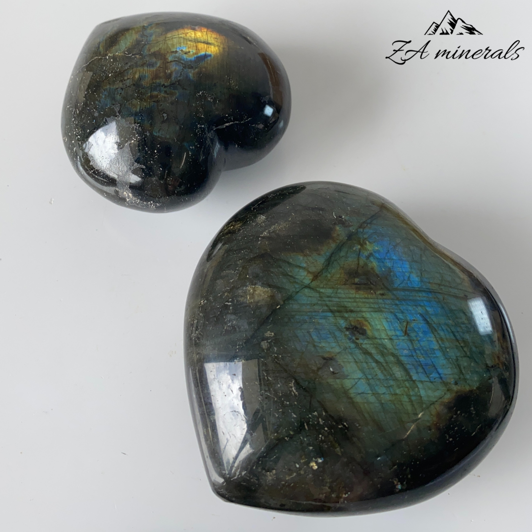 Polished Labradorite Hearts (Medium to Large) 1kg