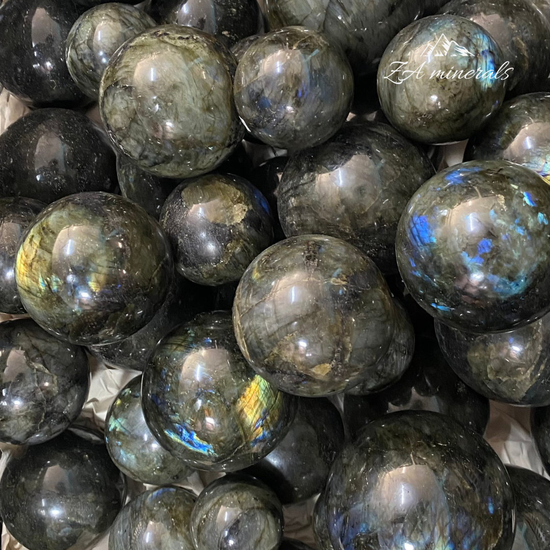 Polished Labradorite Spheres 1kg