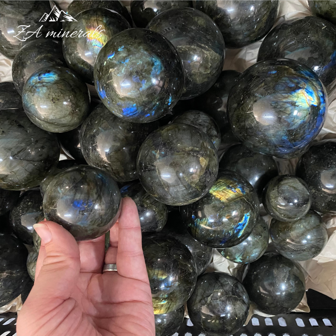 Polished Labradorite Spheres 1kg