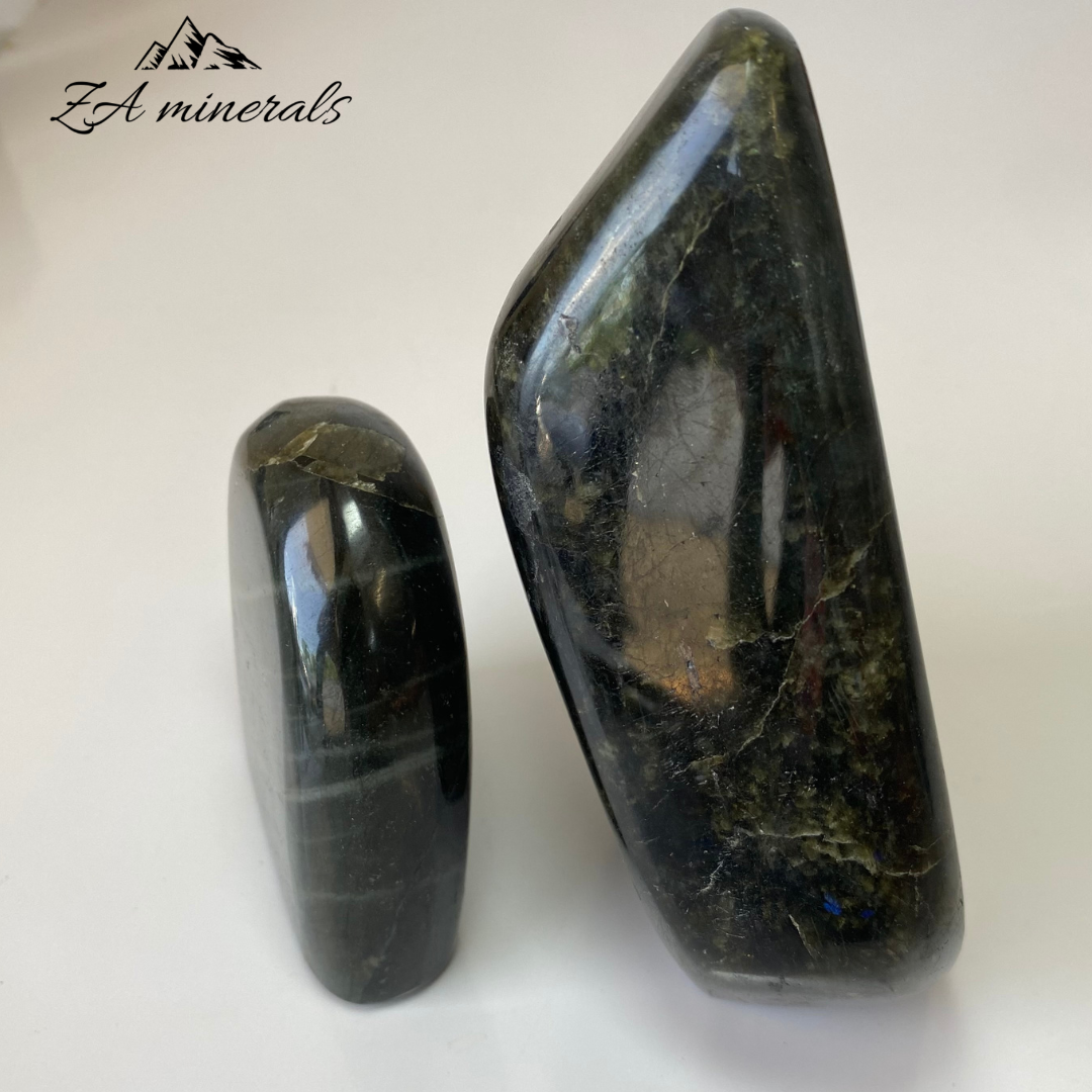 Polished Labradorite Sculptures (x2) 1.188kg